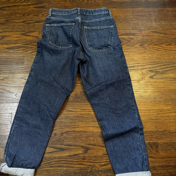 Topshop Mom Jeans Dark Wash High Waisted - Picture 3 of 3